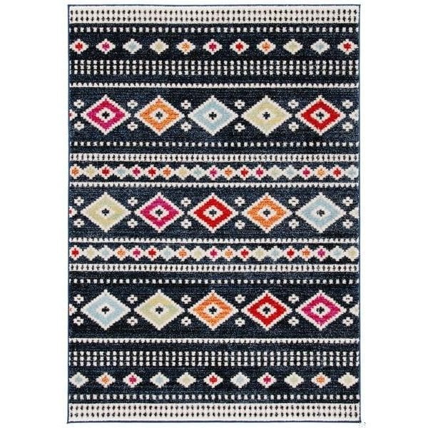 Safavieh Rectangular Adirondack Contemporary Area Rug, Black & Ivory - 5-7 ft. x 6 in. ADR277Z-5 - main
